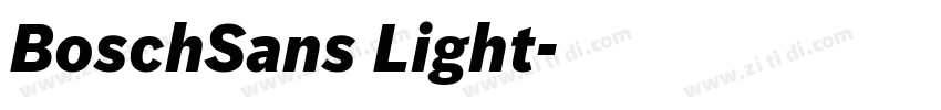 BoschSans Light字体转换